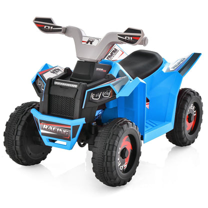 Kids Ride on ATV 4 Wheeler Quad Toy Car with Direction Control, Blue Powered Ride On Toys   at Gallery Canada