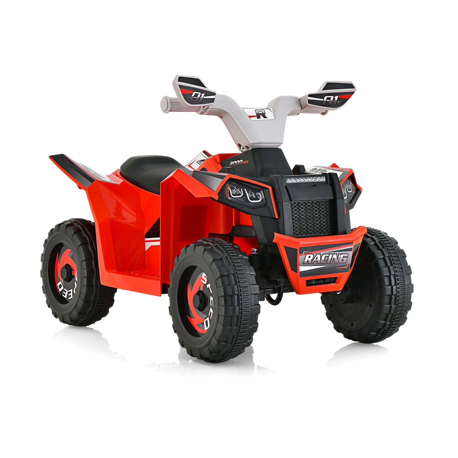 Kids Ride on ATV 4 Wheeler Quad Toy Car with Direction Control, Red Powered Ride On Toys   at Gallery Canada