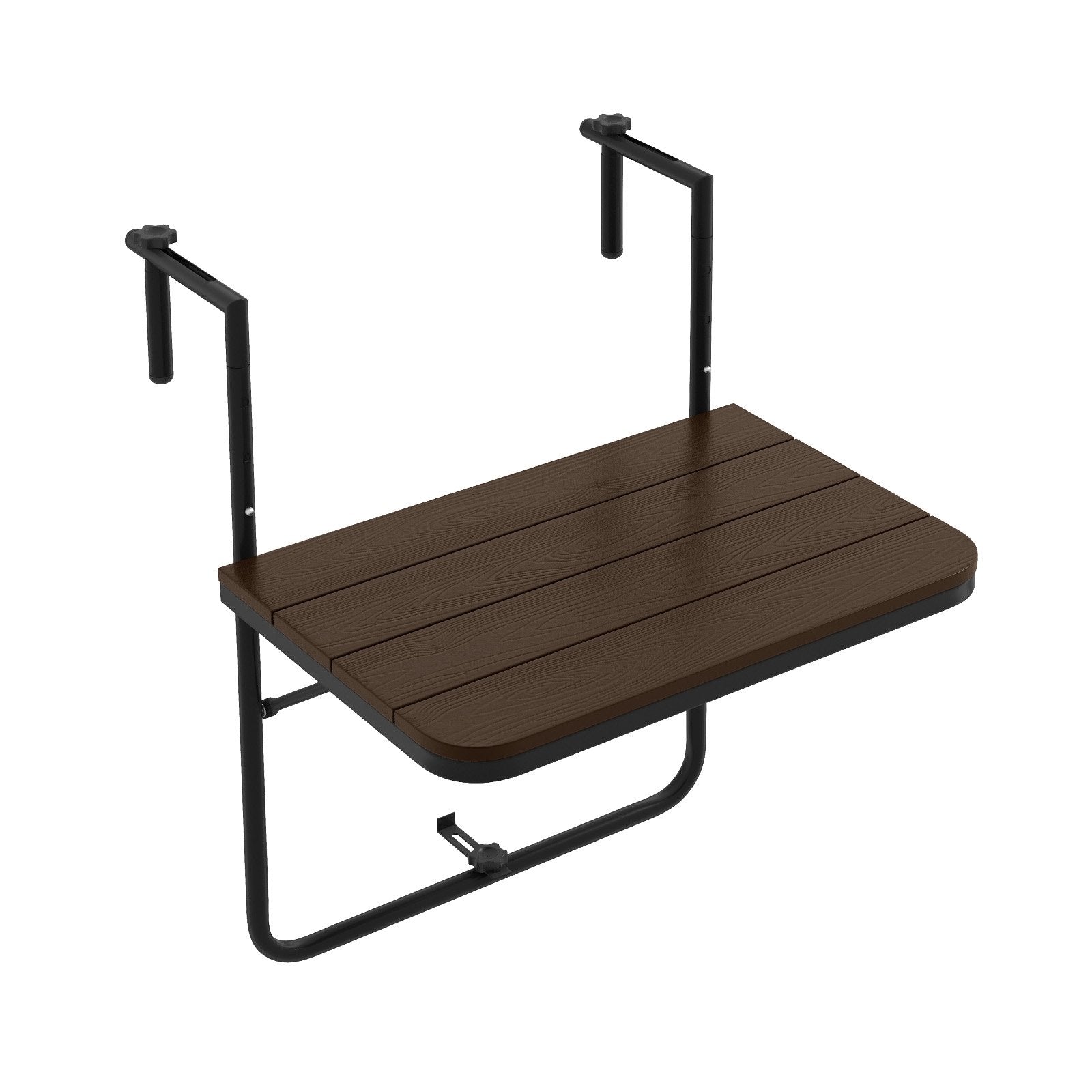 Folding Hanging Table with 3-Level Adjustable Height for Patio Balcony, Coffee Patio Tables   at Gallery Canada