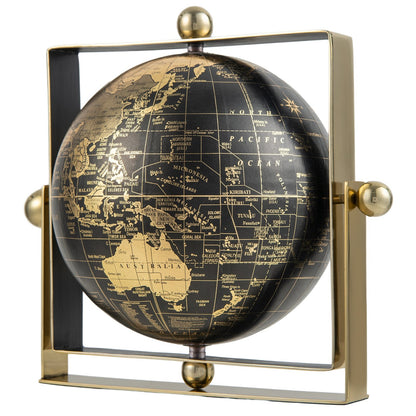 Geographic 6/ 8/ 10 Inch World Globe with Clear Printing and Square Frame-S, Black Learning Toys   at Gallery Canada