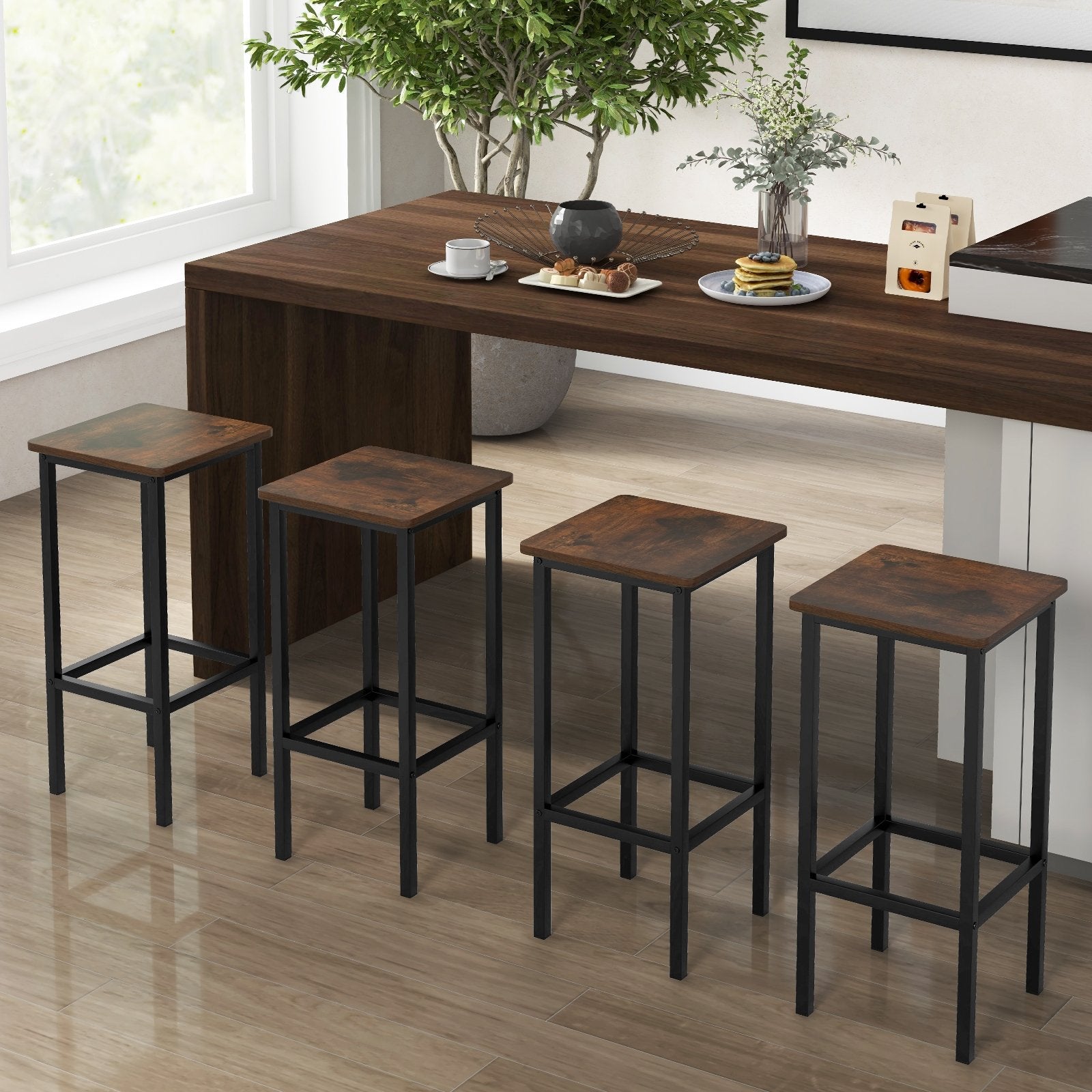 Set of 4 Bar Stool Set 26