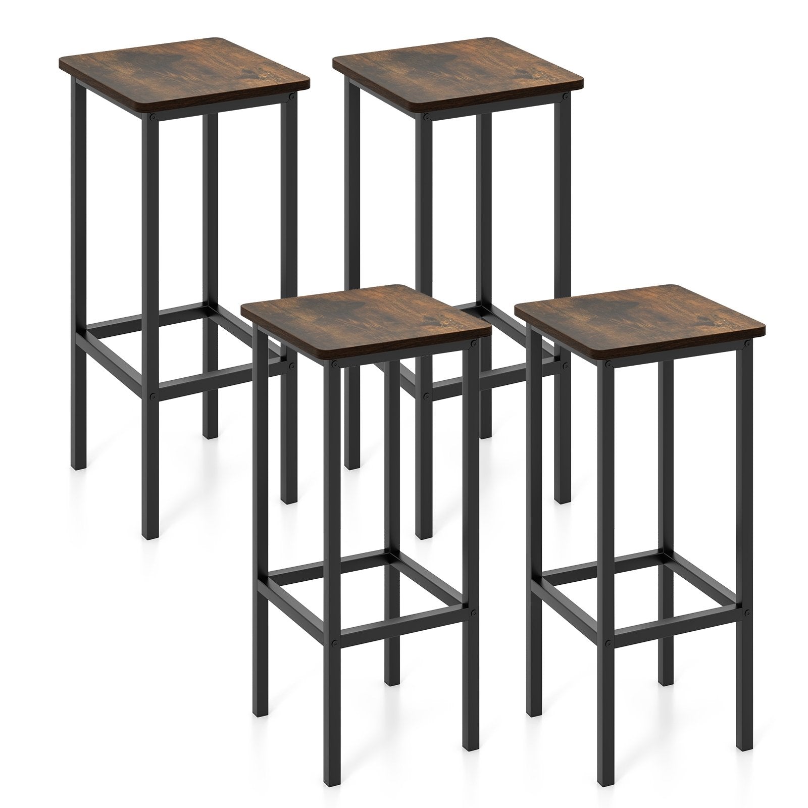 Set of 4 Bar Stool Set 26