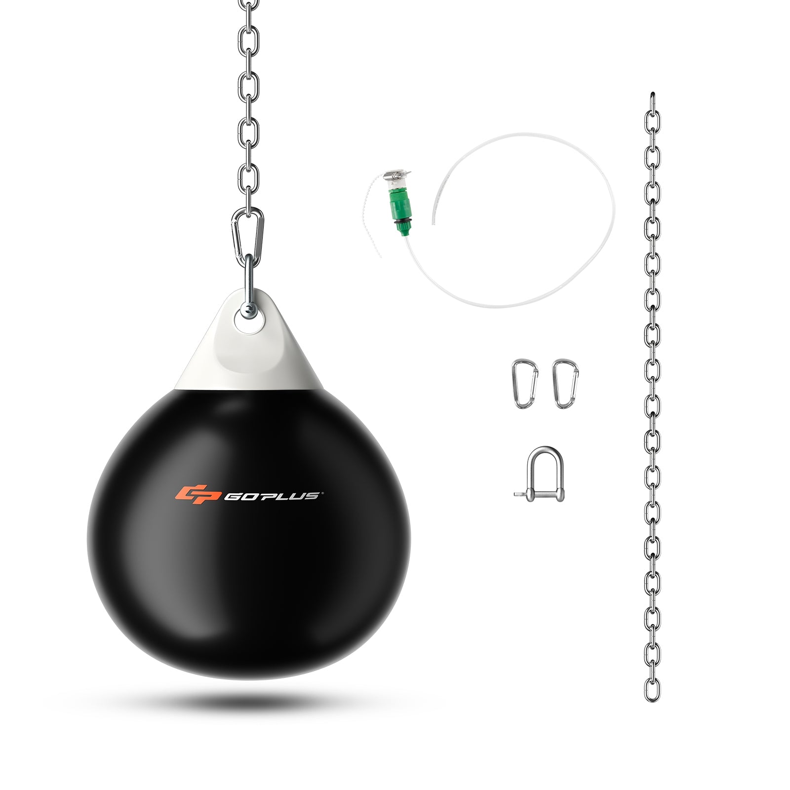 21 Inch Water Punching Bag with Adjustable Metal Chain, Black Boxing & Martial Arts at Gallery Canada