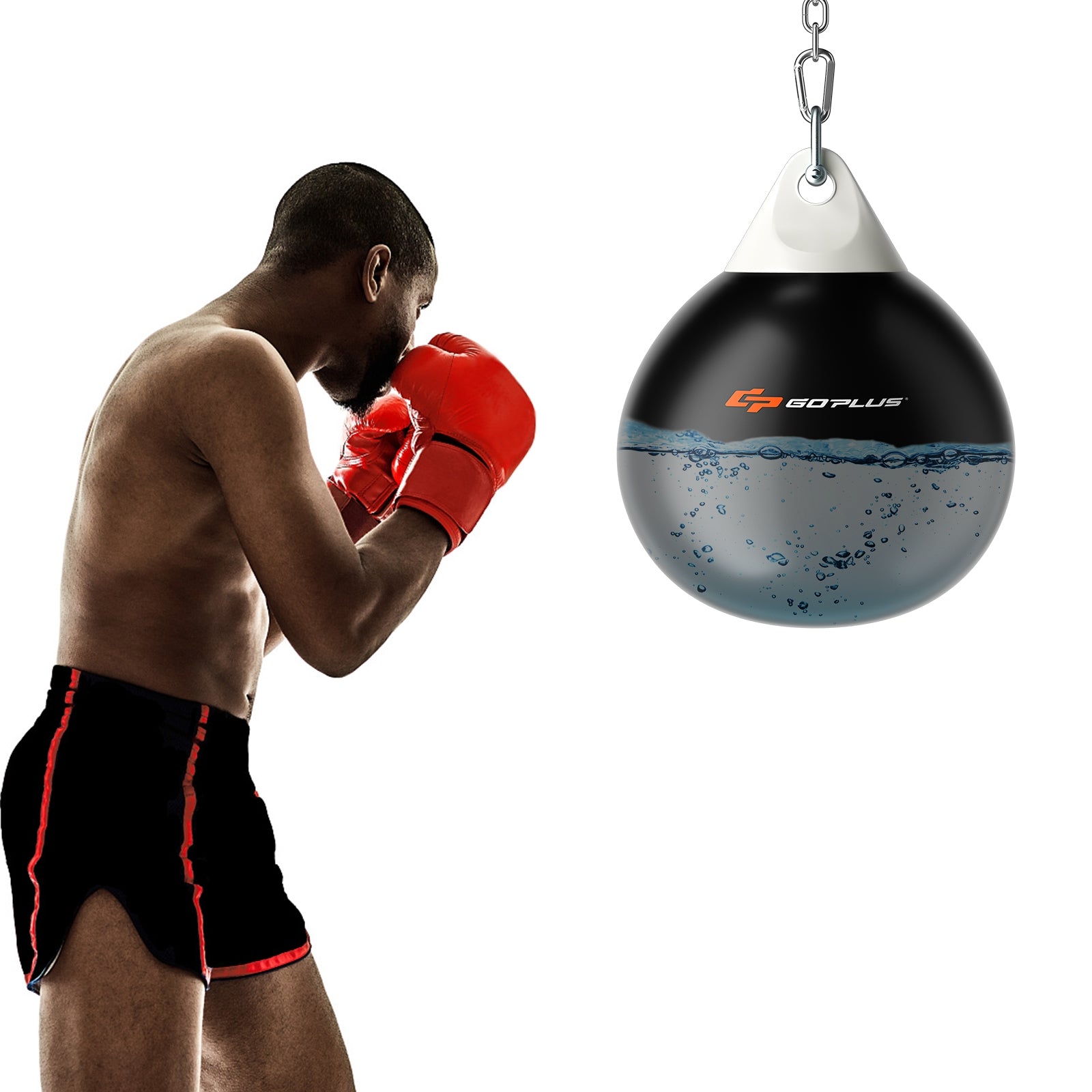 21 Inch Water Punching Bag with Adjustable Metal Chain, Black Boxing & Martial Arts at Gallery Canada