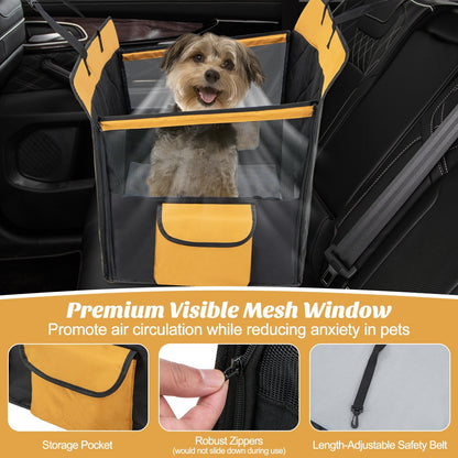 Dog Car Seat Cover with Mesh Window for Small and Medium Dogs, Black Dog Supplies   at Gallery Canada