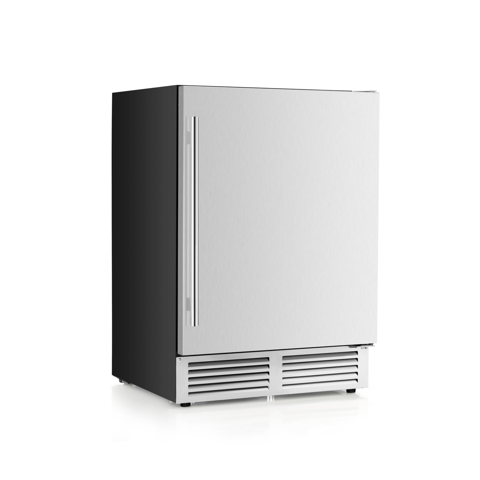 24 Inches Beverage Refrigerator with Removable Shelves and Adjustable Temperature, Silver Wine & Beverage Coolers at Gallery Canada
