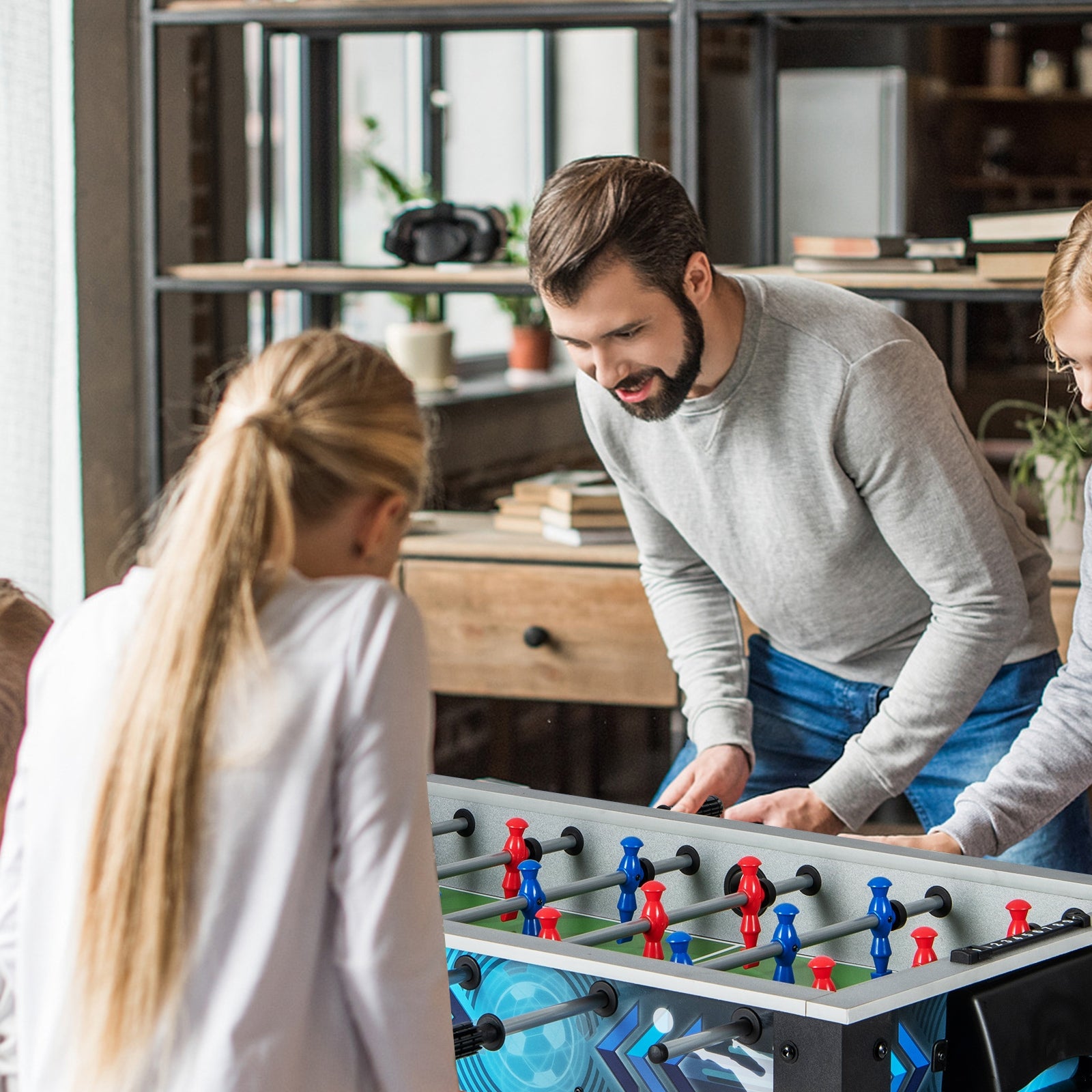 Stable Soccer Table Game with 2 Footballs for All Ages Game Room at Gallery Canada