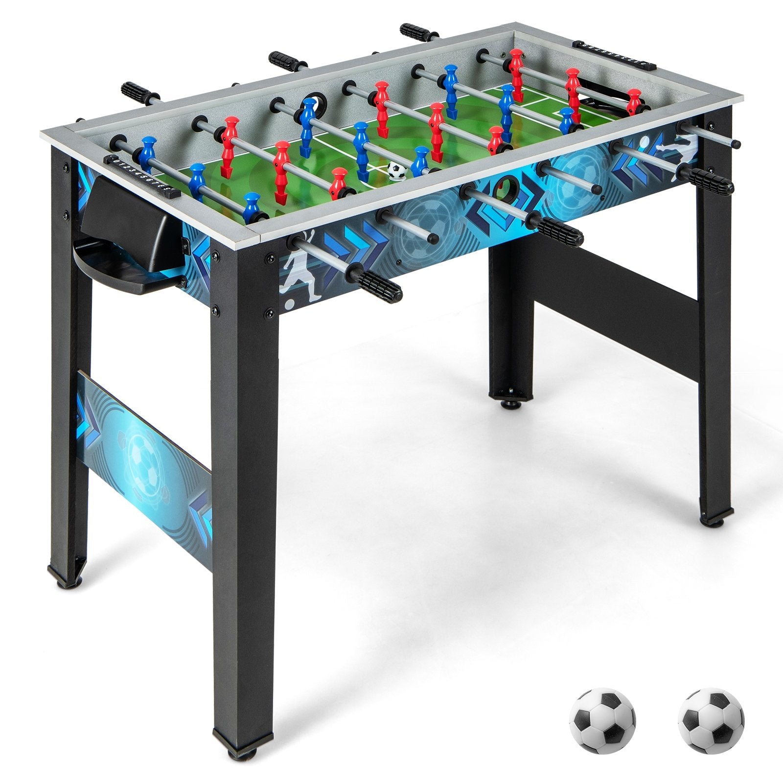 Stable Soccer Table Game with 2 Footballs for All Ages Game Room Black at Gallery Canada