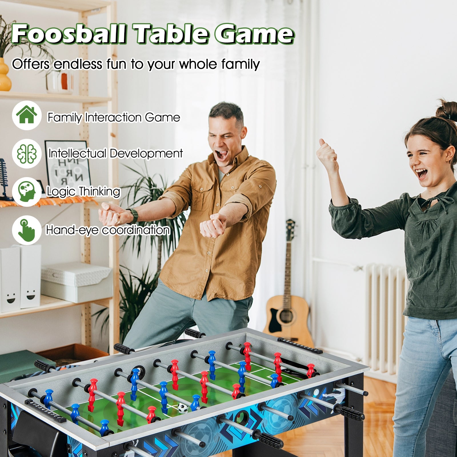 Stable Soccer Table Game with 2 Footballs for All Ages Game Room at Gallery Canada