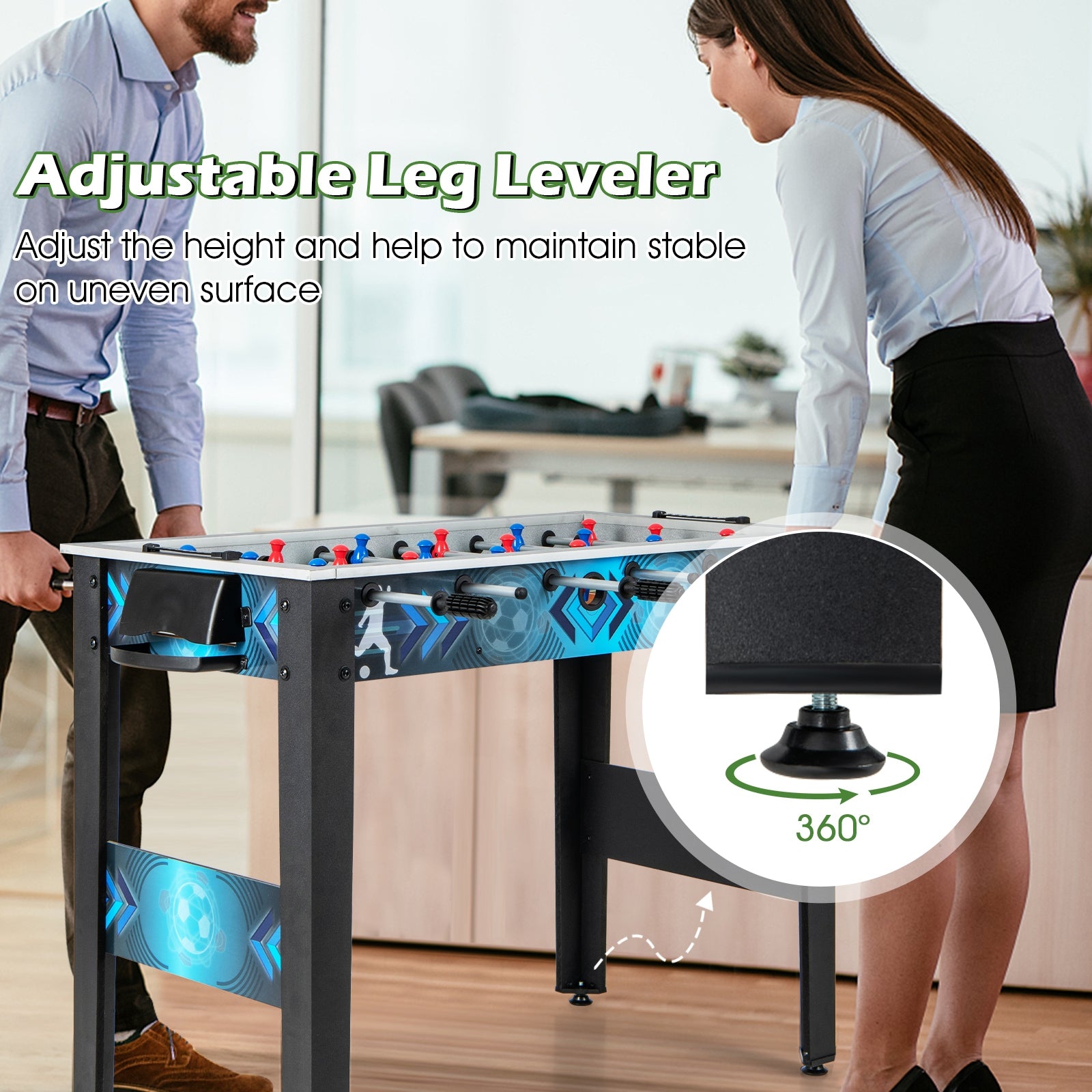 Stable Soccer Table Game with 2 Footballs for All Ages Game Room at Gallery Canada