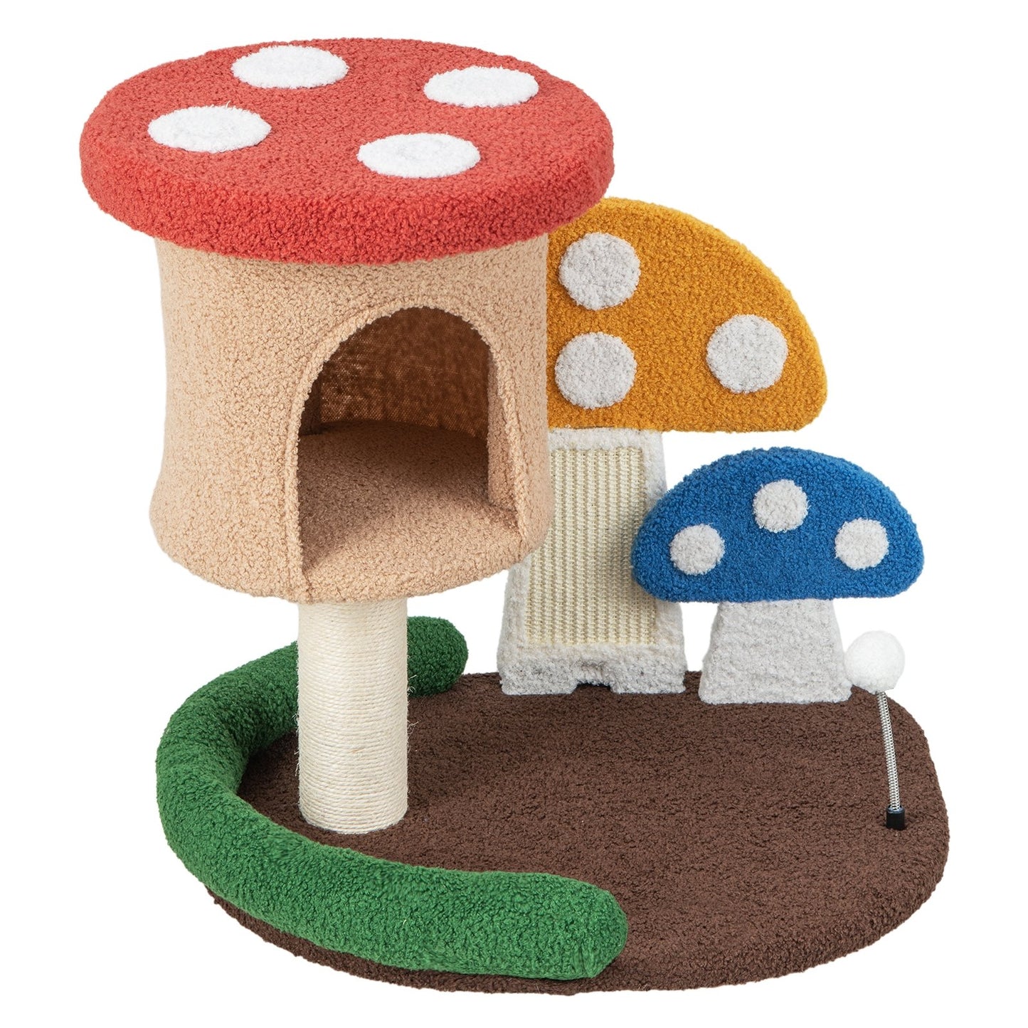 4-In-1 Cat Tree with Condo and Platform, Multicolor Cat Trees Condos & Scratchers   at Gallery Canada