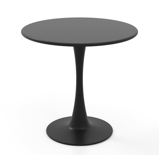 31.5" Round Dining Table with Anti-Slip PP Ring, Black Bar Tables   at Gallery Canada