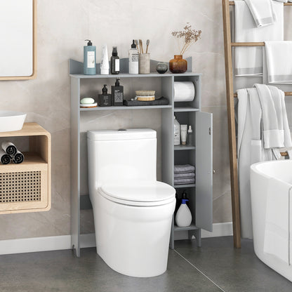 Over the Toilet Storage Cabinet with Toilet Paper Holder, Gray Bathroom Etagere   at Gallery Canada