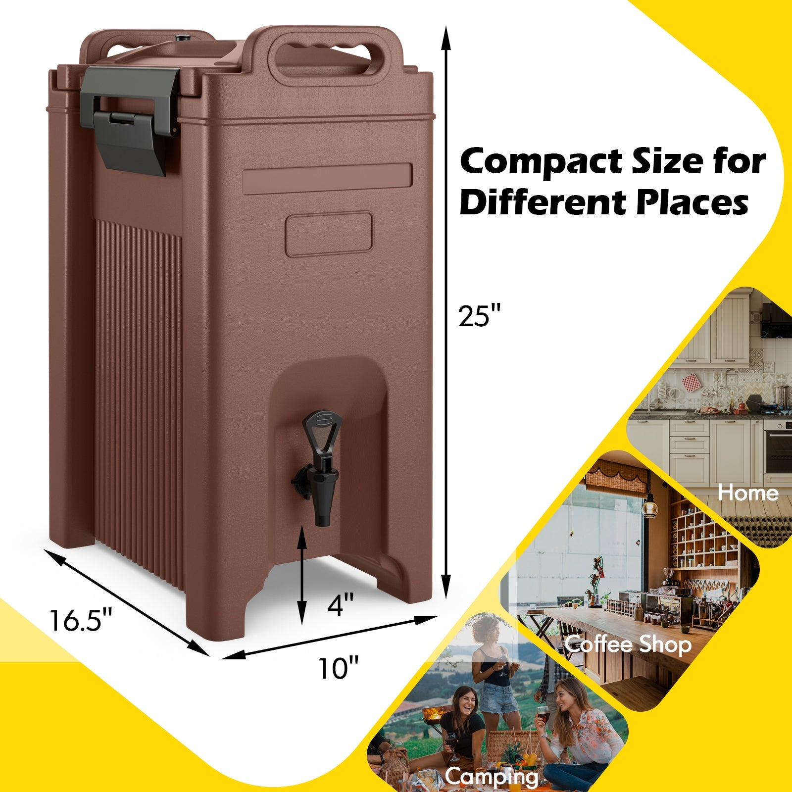 5 Gallon Insulated Beverage Server Dispenser, Coffee Water Dispensers at Gallery Canada