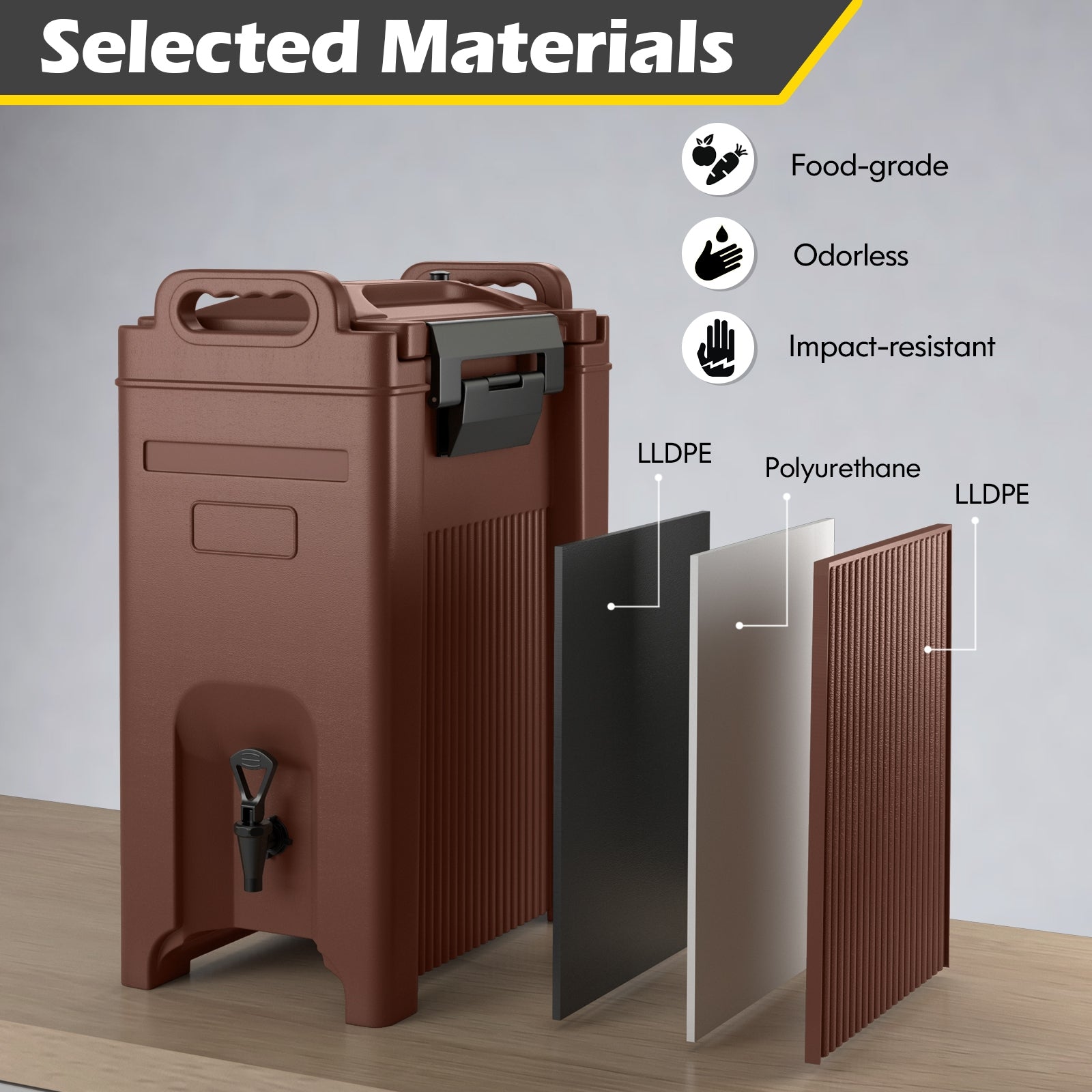 5 Gallon Insulated Beverage Server Dispenser, Coffee Water Dispensers at Gallery Canada