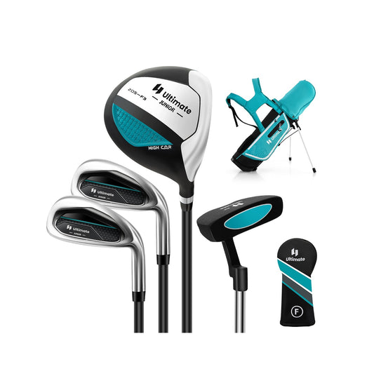 Junior Complete Golf Club Set Right Hand with Rain Hood for Kids, Blue Golf   at Gallery Canada