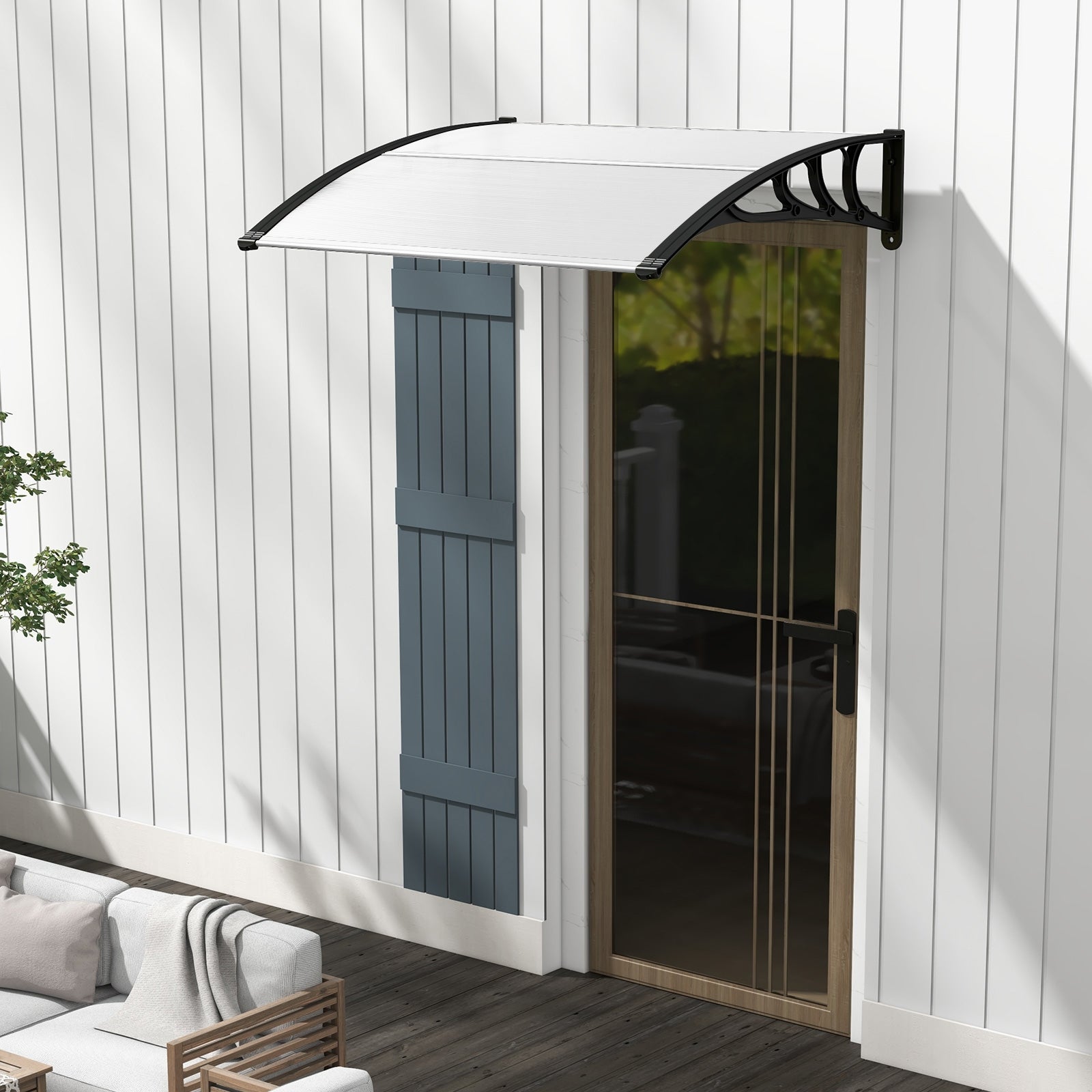 48 x 40 Inch Outdoor Front Door Window Awning Door Canopy Exterior, Black Outdoor Shades at Gallery Canada