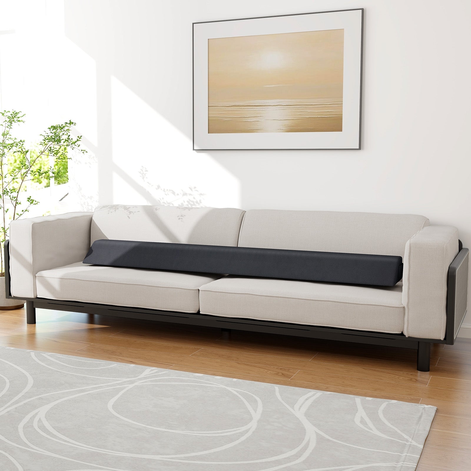 Bed Wedge Pillow with Storage Bag-King Size, Gray Bedding at Gallery Canada