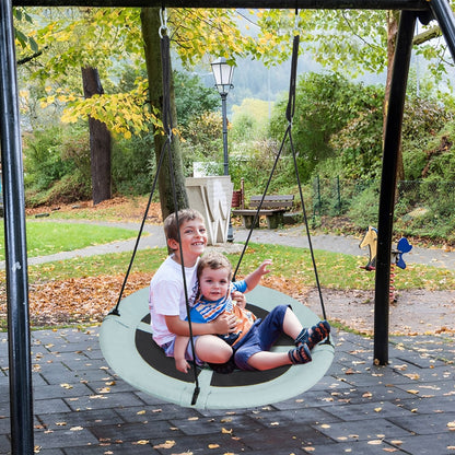 40 Inches Saucer Tree Swing with Adjustable Hanging Ropes and 900D Oxford Fabric-Forest Swing & Playsets   at Gallery Canada