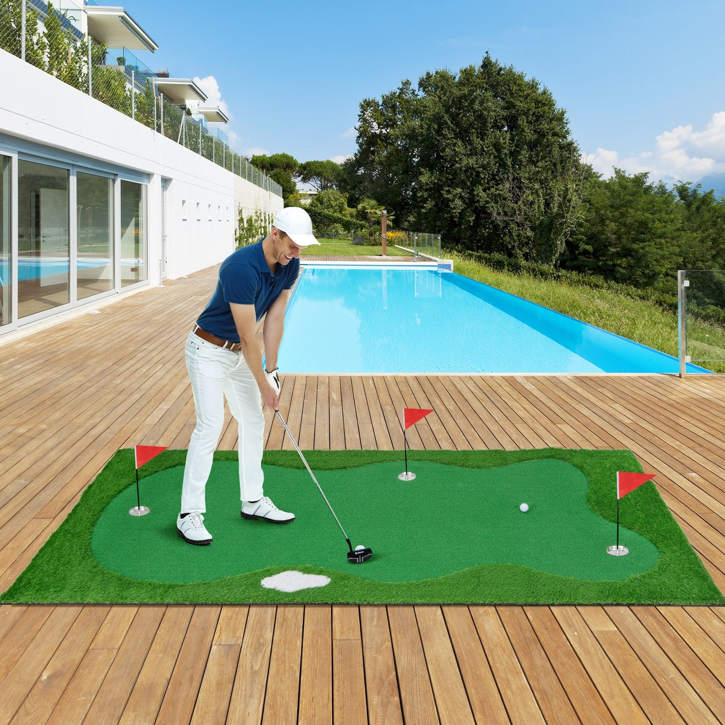 Golf Putting Green with Realistic Artificial Grass Turf-L, Green Golf   at Gallery Canada