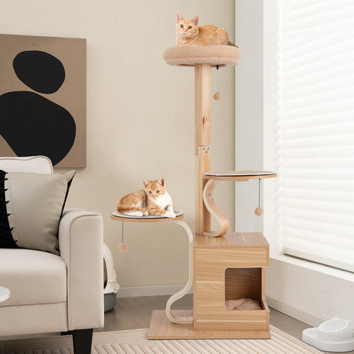 4-Layer Wooden Cat Tree 51