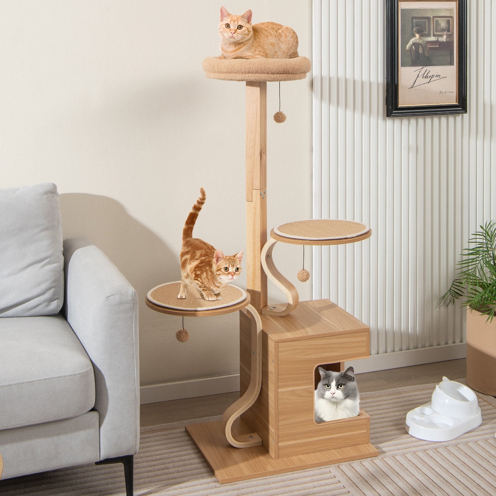 4-Layer Wooden Cat Tree 51