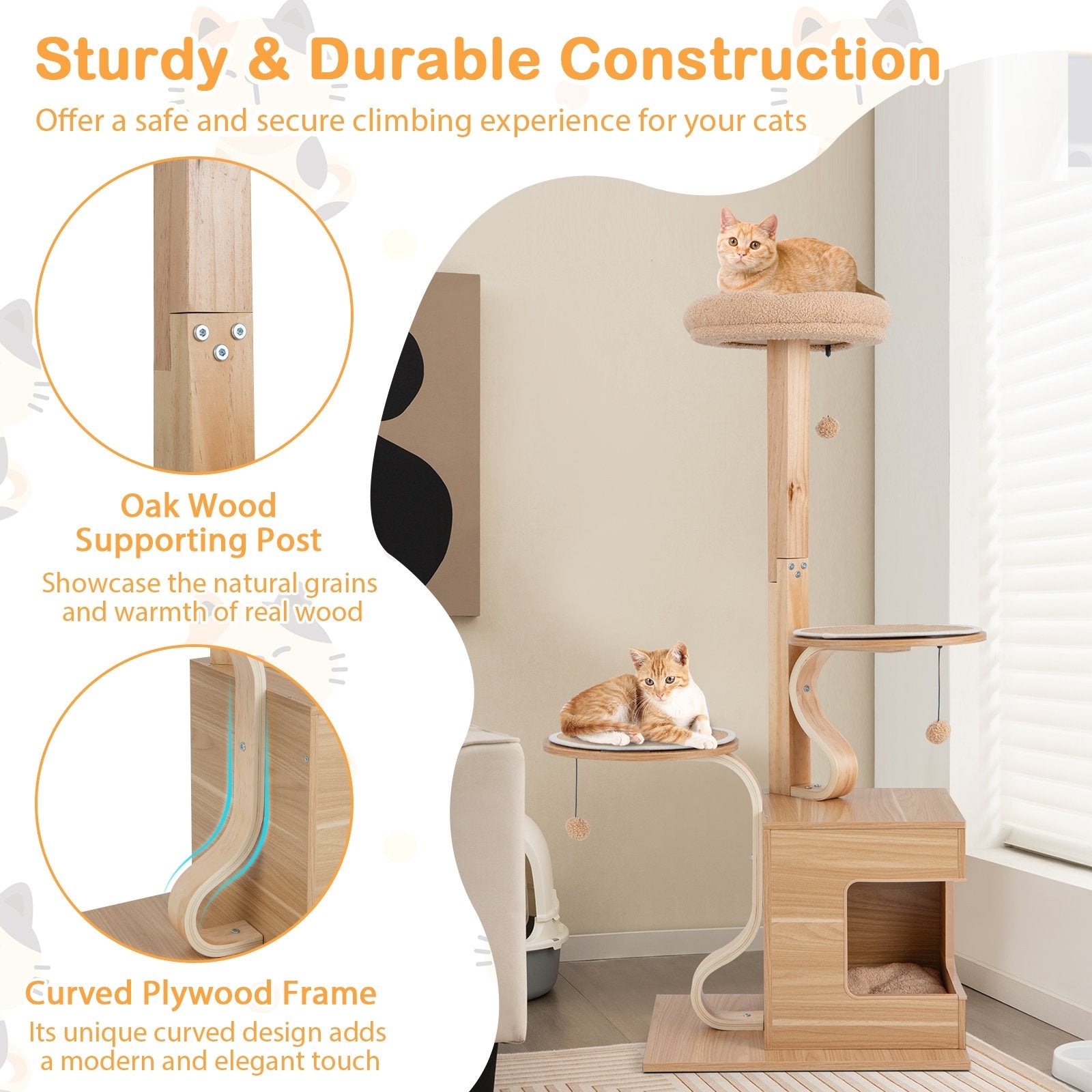 4-Layer Wooden Cat Tree 51