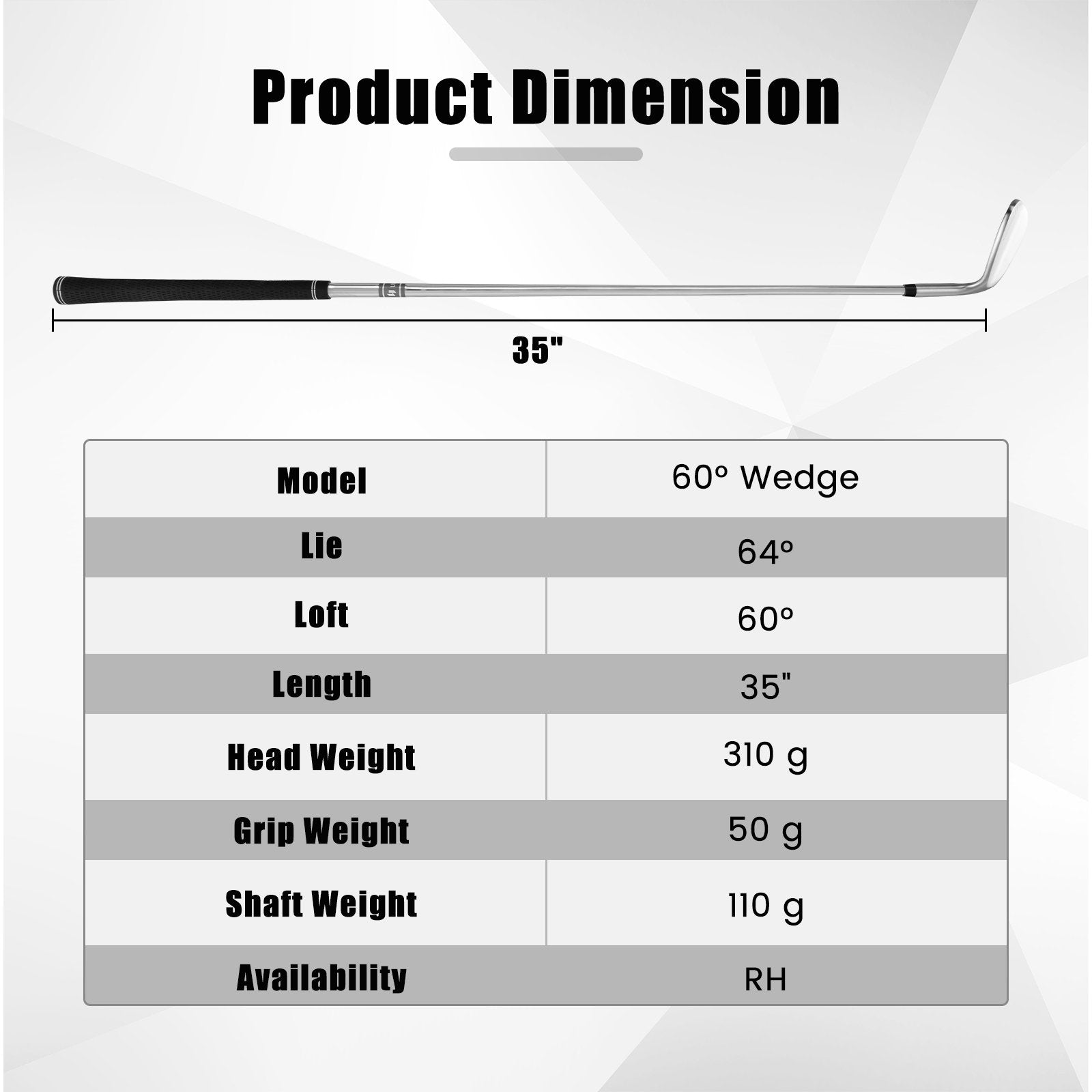 Golf Sand Wedge 56/60 Degree Gap Lob Wedge with Grooves Right Handed-60 Degrees, Silver Golf   at Gallery Canada