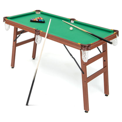 Folding Portable Billiards Table Game Set with Adjustable Foot Levelers, Multicolor Game Room   at Gallery Canada