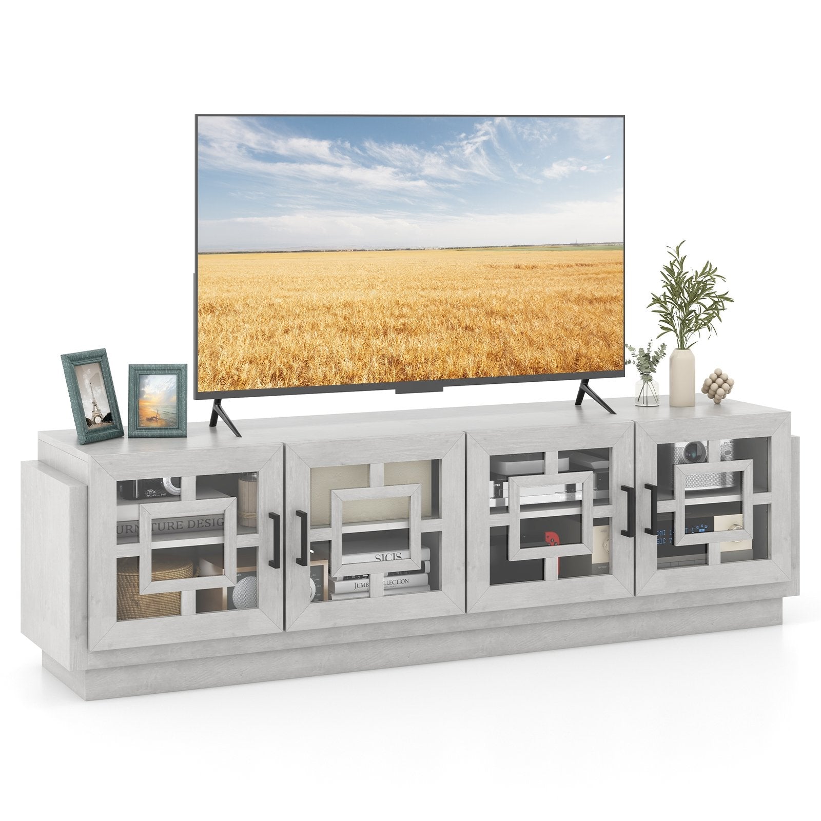 4-Door TV Stand for TVs up to 75