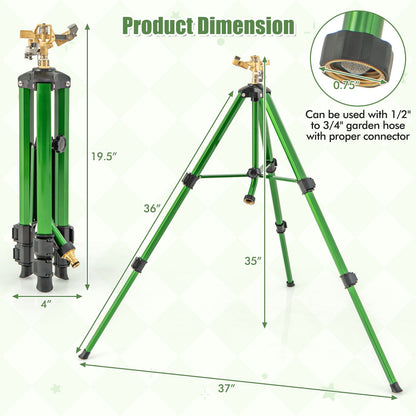 Impact Sprinkler on Tripod Base Set of 2 with 360 Degree Rotation-S, Green Watering & Irrigation   at Gallery Canada