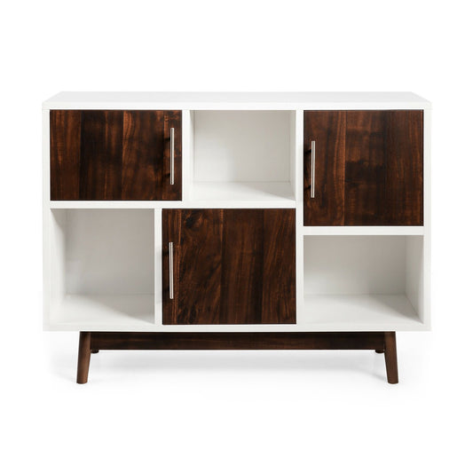 Wood Display Sideboard Storage Cabinet with Storage Compartments Entertainment Centers & TV Stands   at Gallery Canada