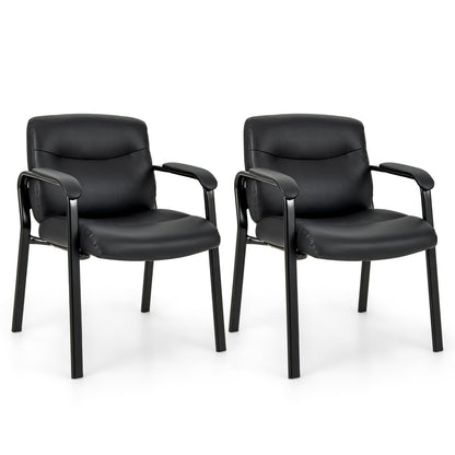 Waiting Room Chair No Wheels Set of 2, Black Conference Chairs   at Gallery Canada