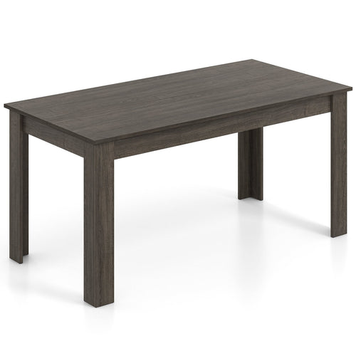 63 Inch Rectangular Modern Dining Kitchen Table, Gray