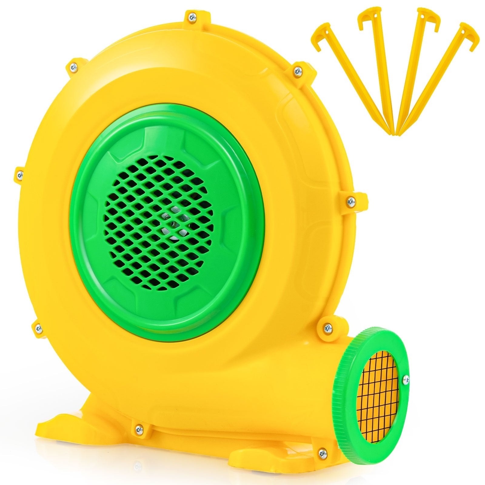 Air Blower Air Pump Fan with Convenient Handle and Ground Stakes-480W, Yellow Air Blowers   at Gallery Canada