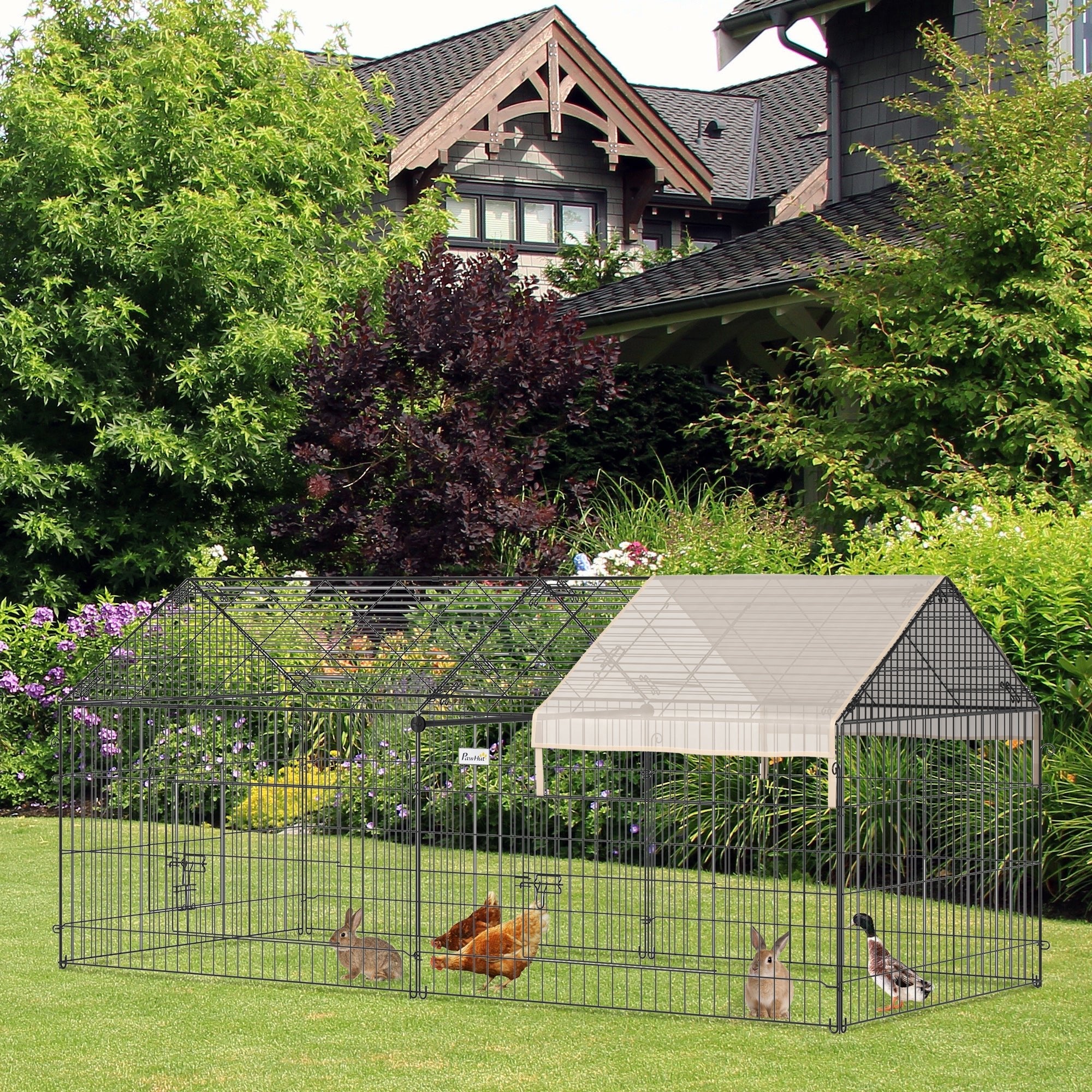 Metal Indoor Ferret Cage, Outdoor Dog Kennel, Small Animal Playpen, Beige Houses & Habitats   at Gallery Canada