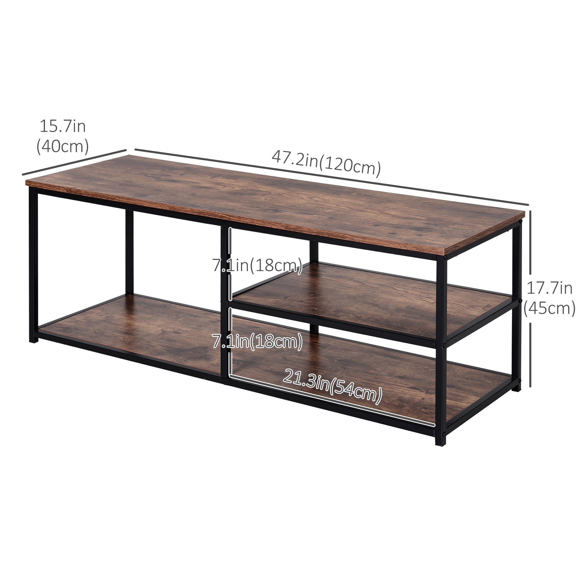 Industrial TV stand for TVs up to 55