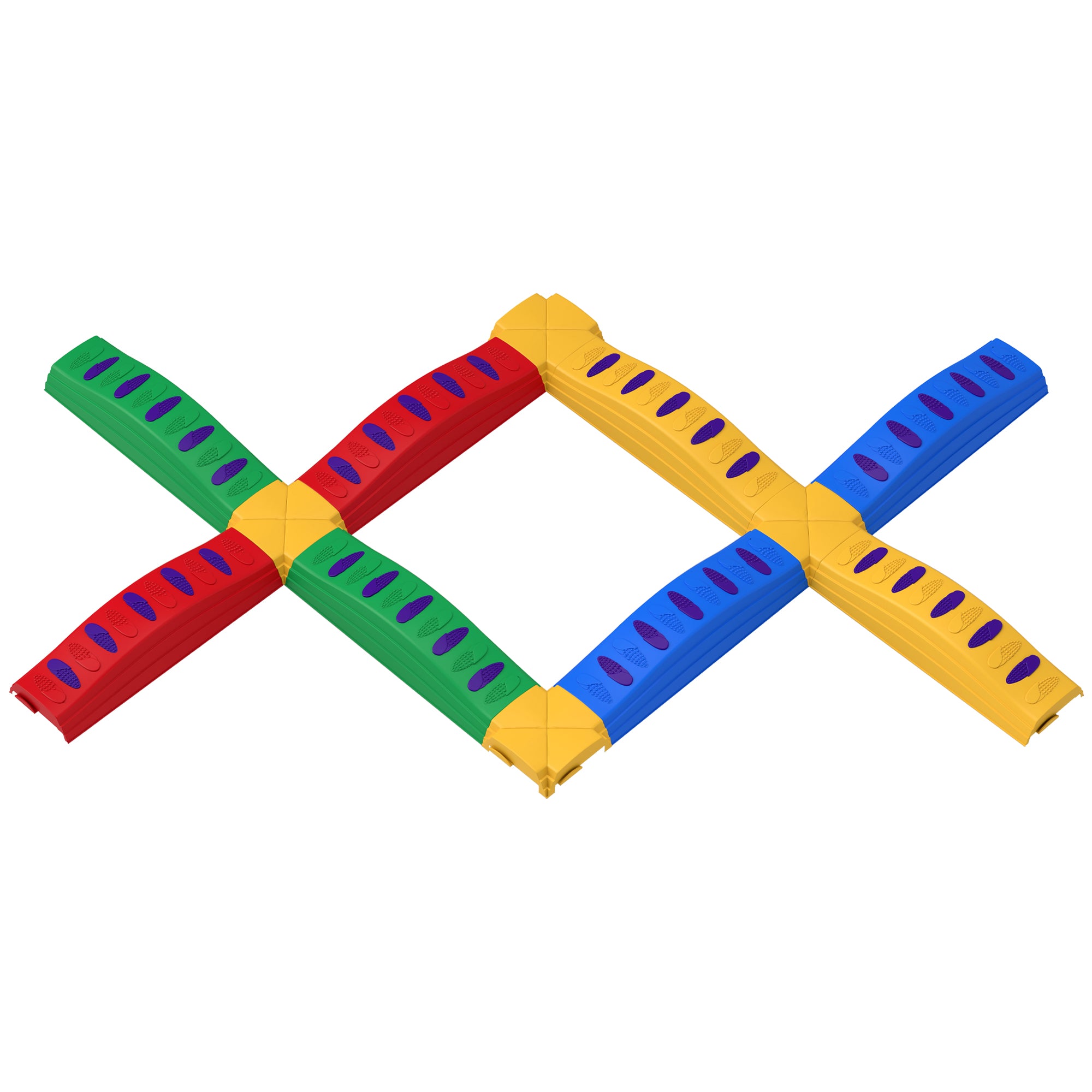 12PCs Balance Beam with Non-Slip Foot Pads for 3-8 Years Baby Gym & Playmats Multicoloured at Gallery Canada