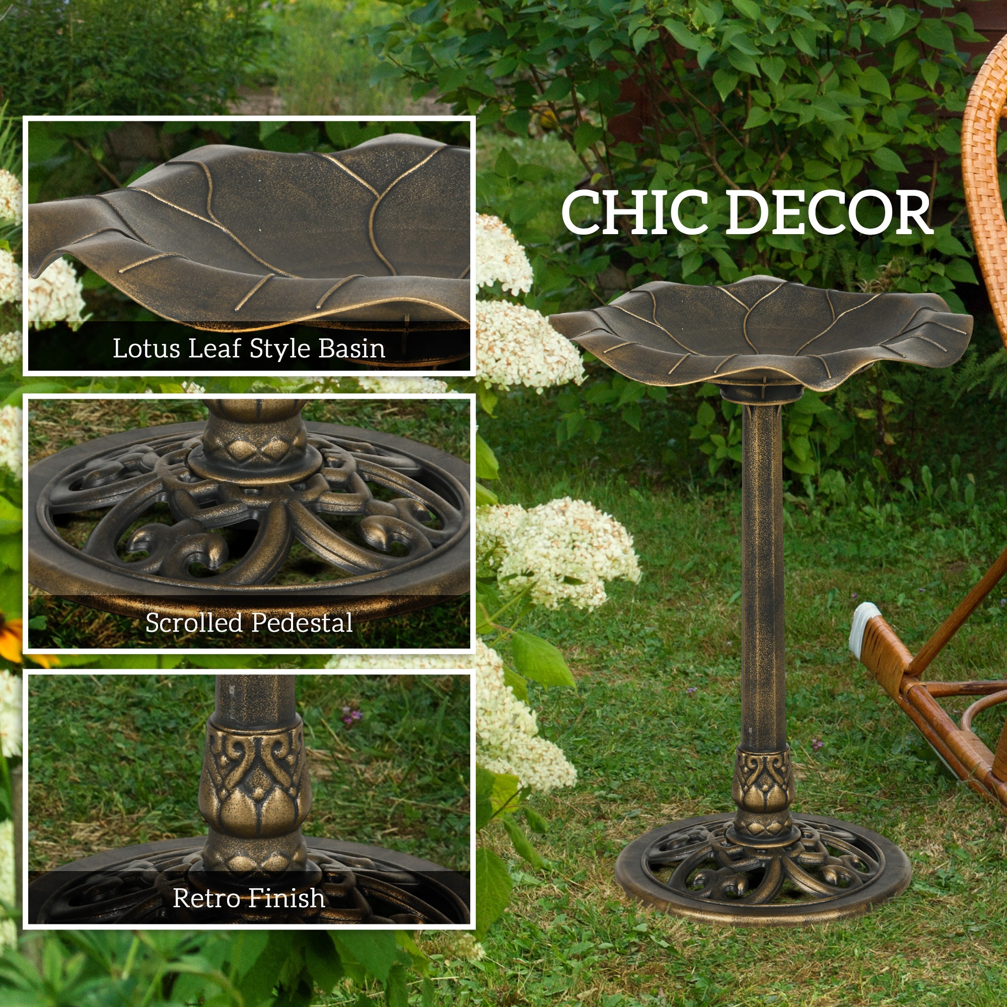 Bird Bath for Outdoors, 28