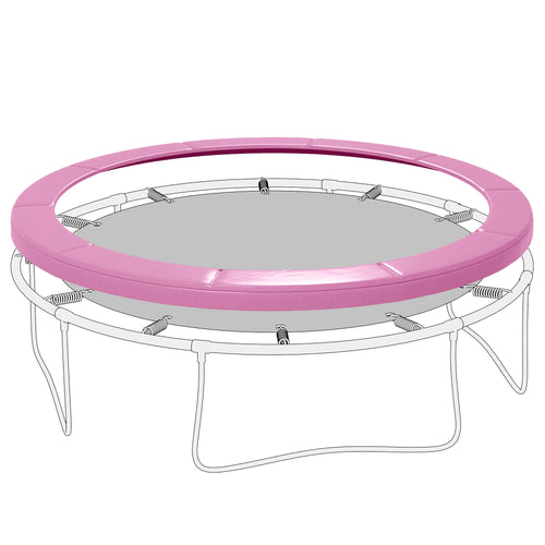 10FT Trampoline Spring Cover, Trampoline Pad Replacement, Waterproof and Tear-Resistant, All-Weather Trampoline Accessories, Pink