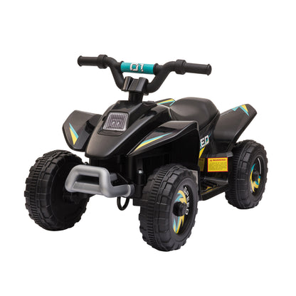 Kids Ride on ATV, 6V Battery Powered Quad Car with Forward, Reverse Switch, for Boys Girls 18-36 Months, Black Electric Toy Cars   at Gallery Canada