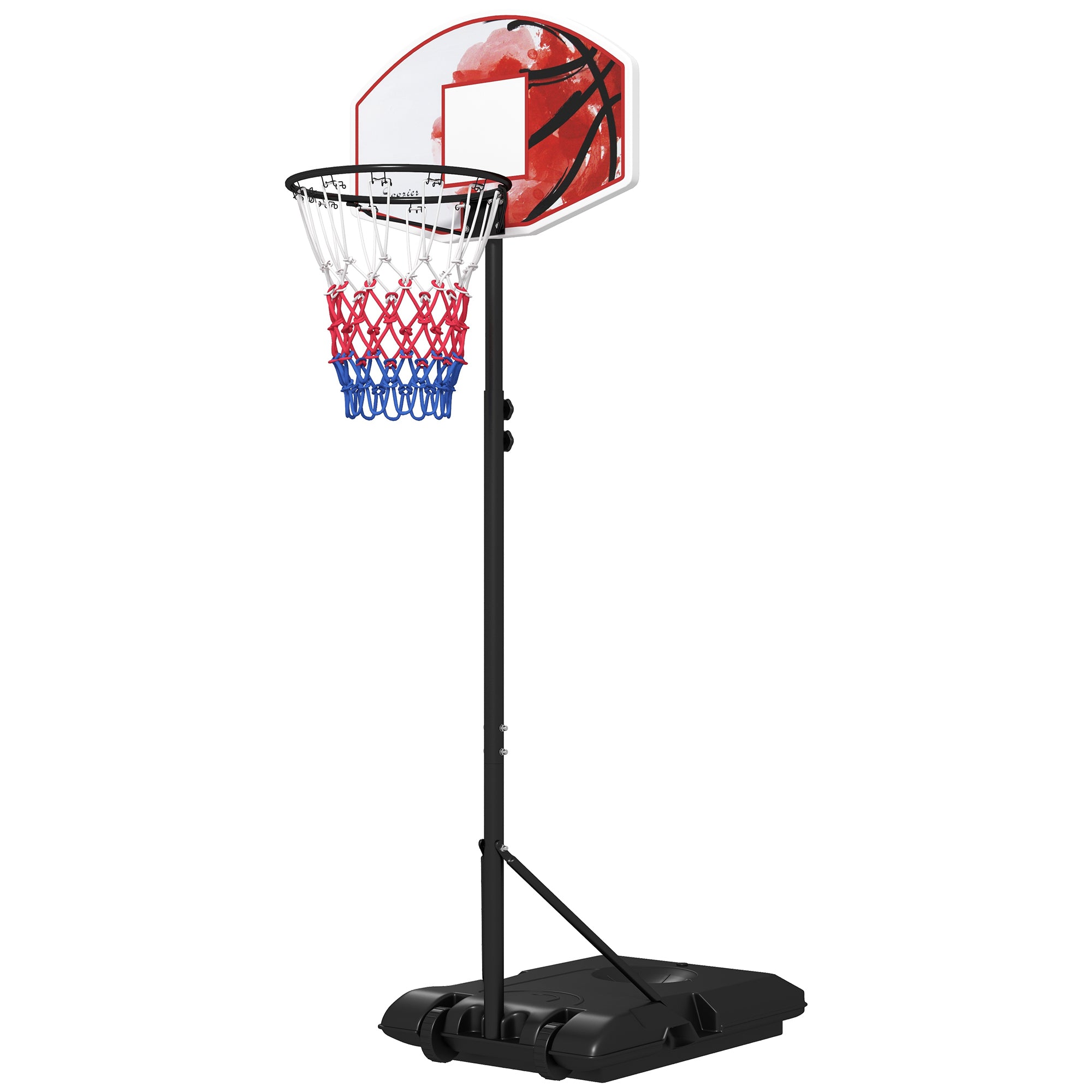 Outdoor Basketball Hoop, 6-7FT Adjustable Basketball Goal with 28.3