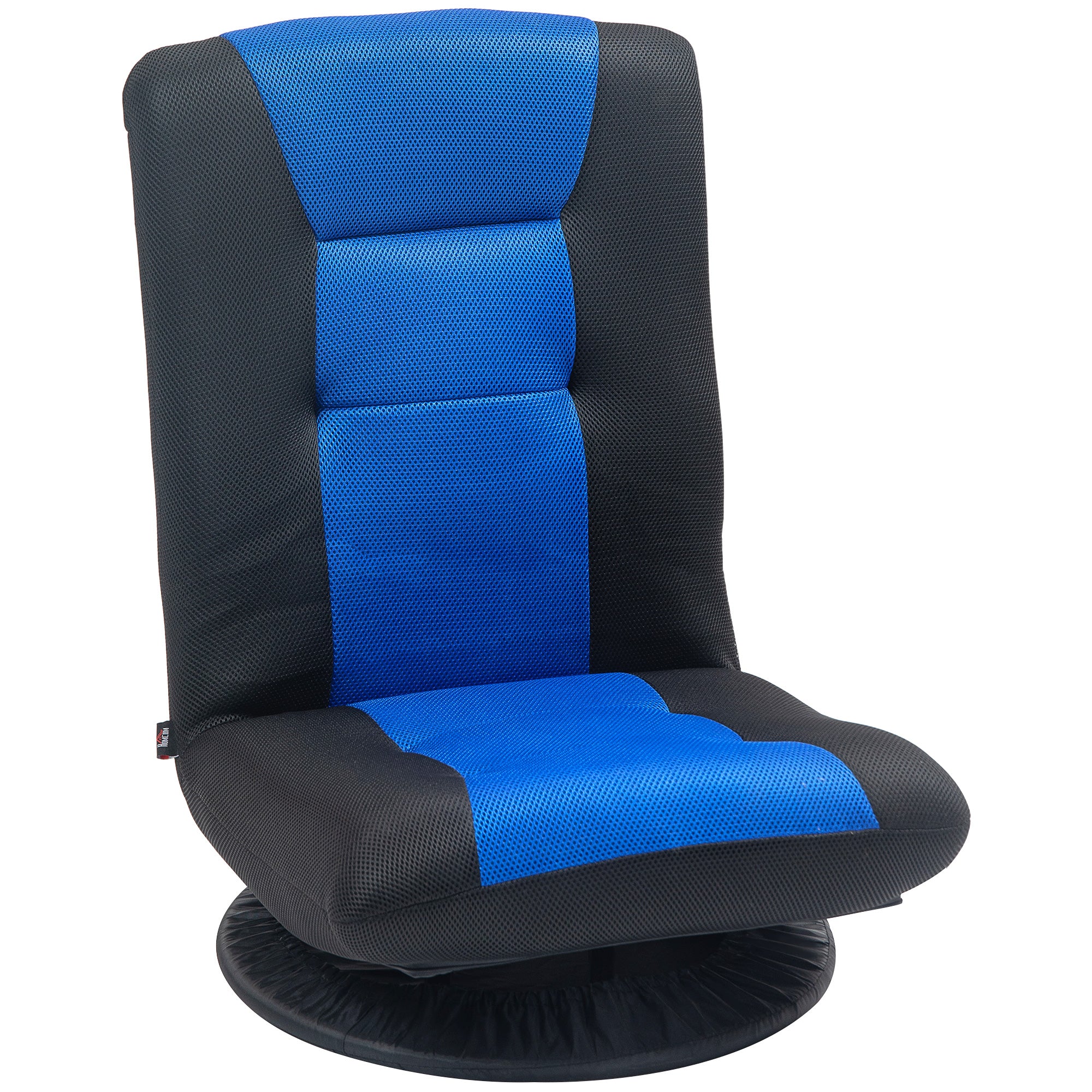 Folding Floor Chair for Adults Teens, 360 Degree Swivel Gaming Chair, 6 Positions Adjustable Lazy Sofa, Blue 2-Seater Sofas Blue, Black at Gallery Canada