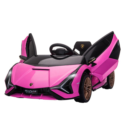 Compatible 12V Battery-powered Kids Electric Ride On Car Toy with Parental Remote Control Music Lights MP3 for 3-5 Years Old Pink Electric Toy Cars Pink  at Gallery Canada