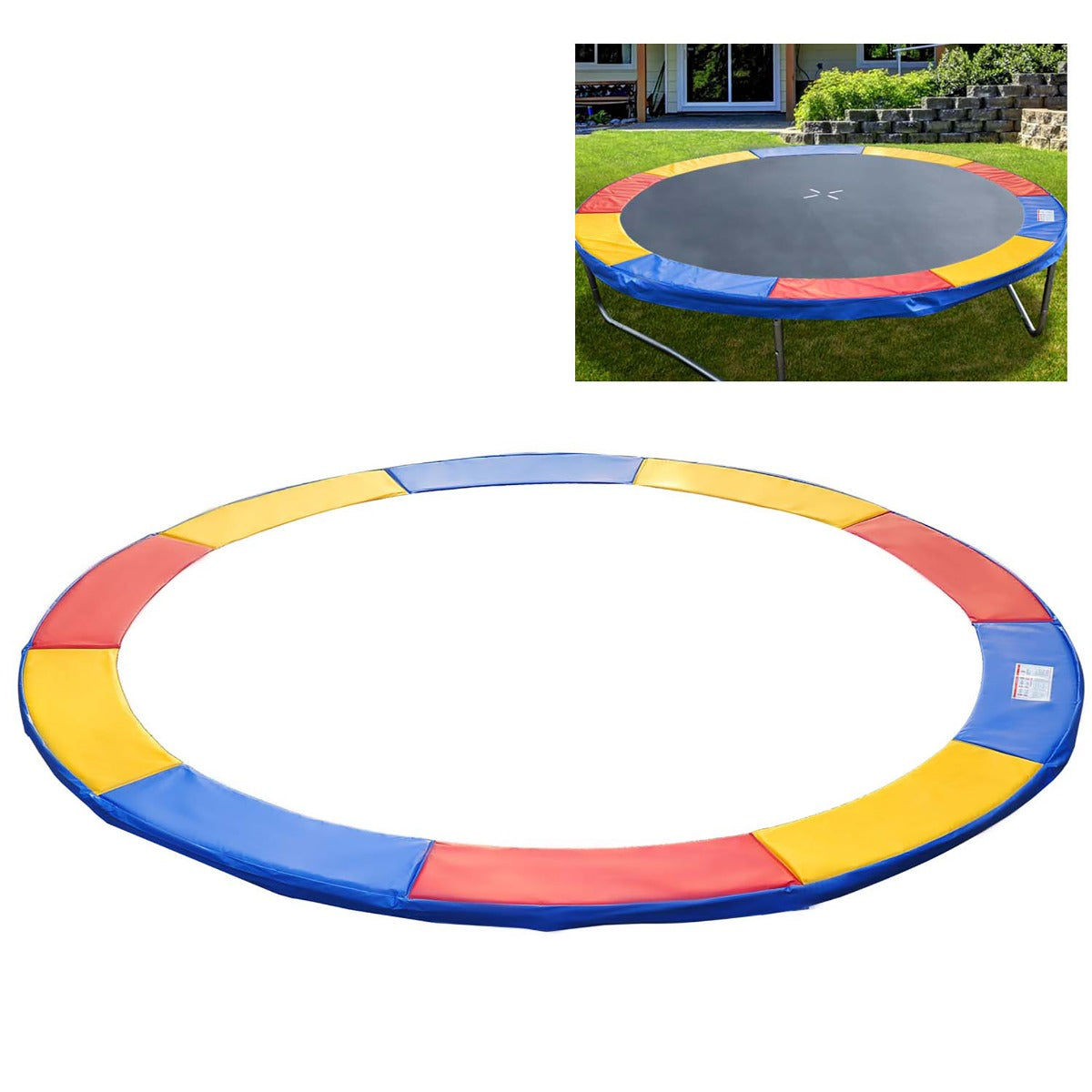 Φ8ft Trampoline Pad Φ96" Spring Safety Replacement Gym Bounce Jump Cover EPE Foam Colorful Trampolines   at Gallery Canada