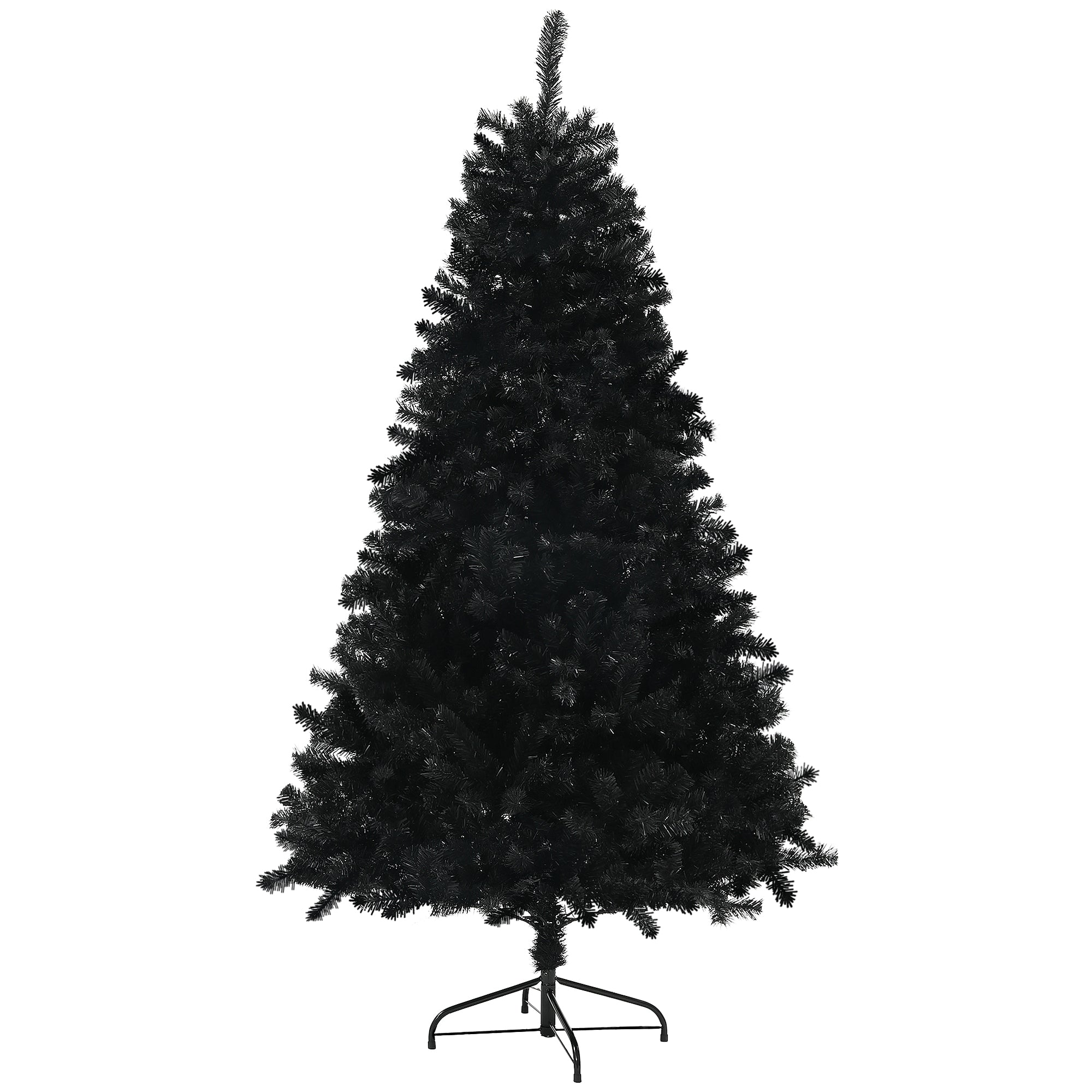 5ft Artificial Christmas Trees with Auto Open and Steel Base, Black Artificial Christmas Trees   at Gallery Canada