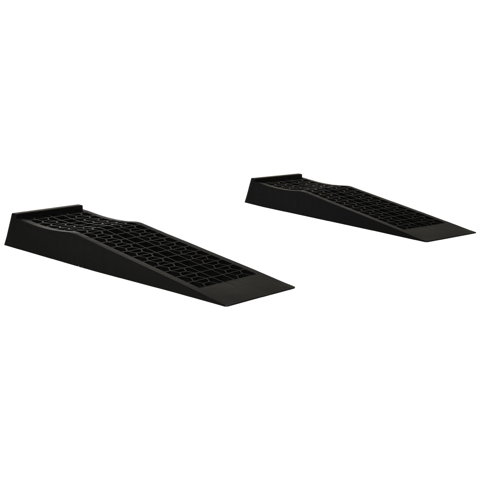 Car Ramps, Curb Ramps with Plastic Anti-Slip Surface, 6600lbs Capacity for Cars SUVs Small Vans, Set of 2, Black Trampolines   at Gallery Canada