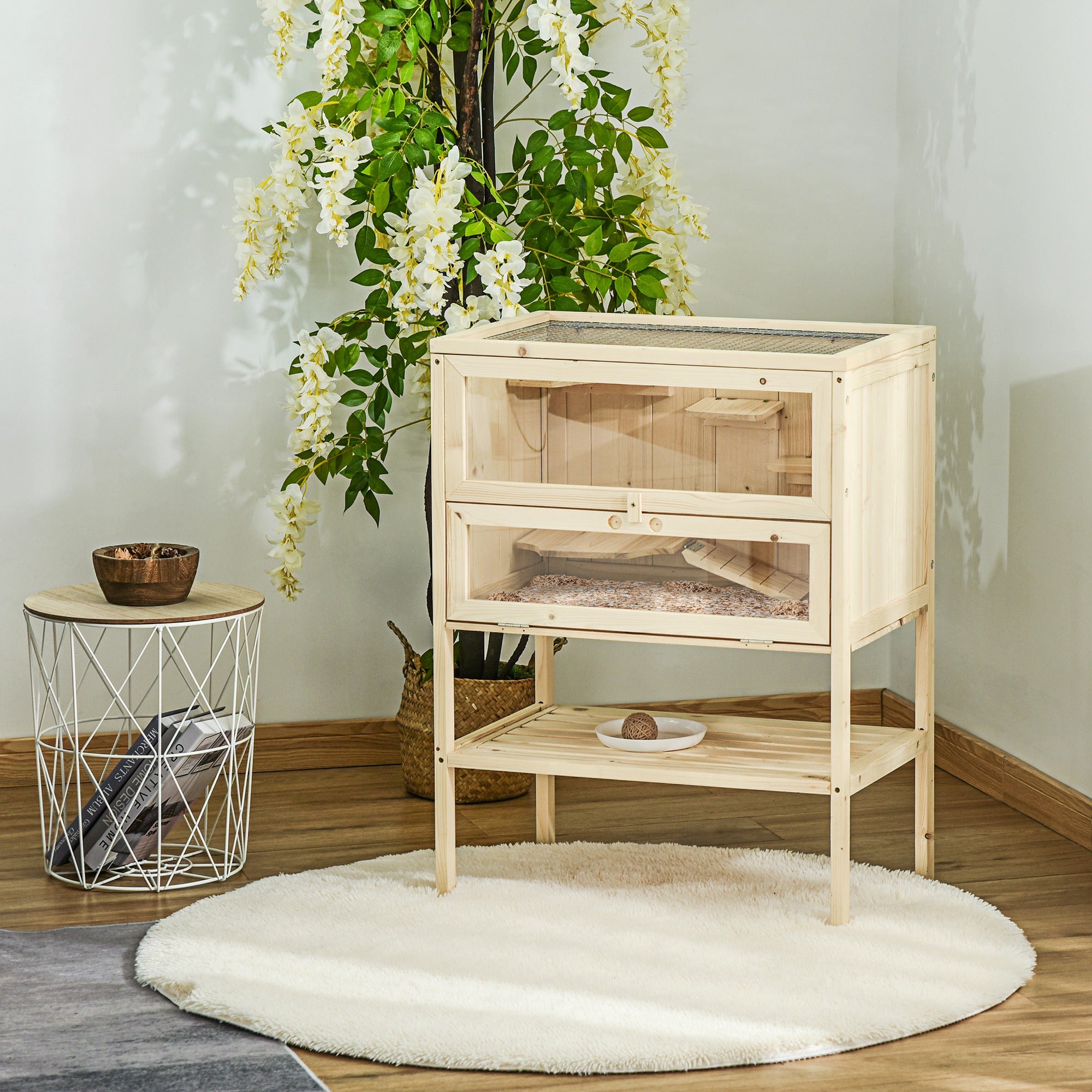 3 Tier Fir Wood Hamster Cage Mouse Rats Small Animals Play House Exercise Activity Center Hamster Cages at Gallery Canada