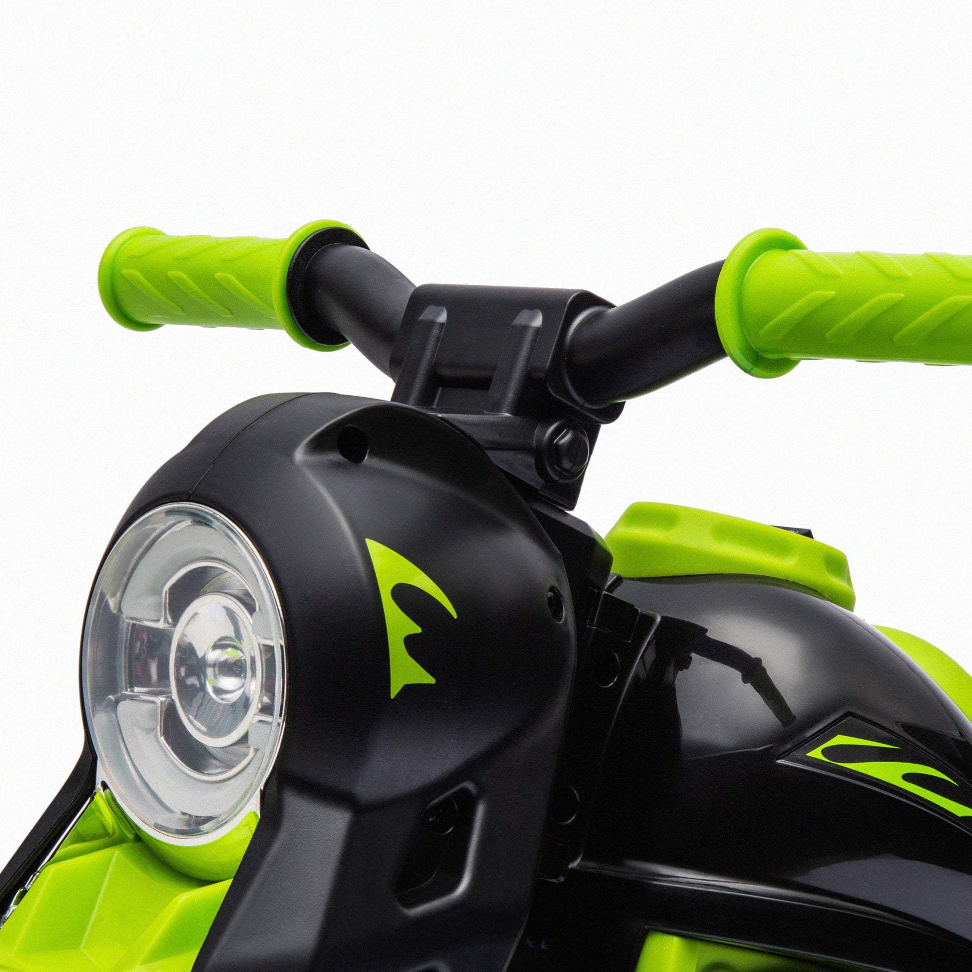 Electric Motorcycle for Kids, 6V Ride on Bubble Car with LED Headlight, Music, Pedal, for 2-5 Years Green Electric Motorcycles   at Gallery Canada