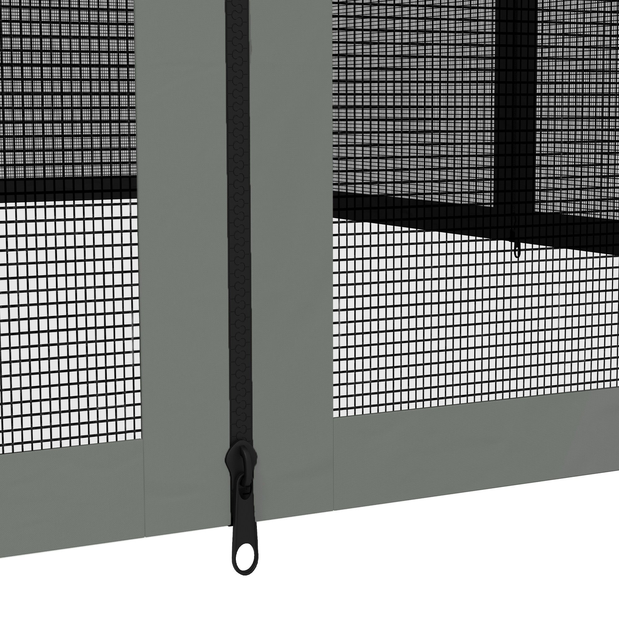 Replacement Mosquito Netting for Gazebo 10' x 12' Black Screen Walls for Canopy with Zippers, Dark Grey Gazebos at Gallery Canada